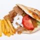 Döner Kebab Gyros (hausgemachtes Sandwich Brot) mit Kalbfleisch